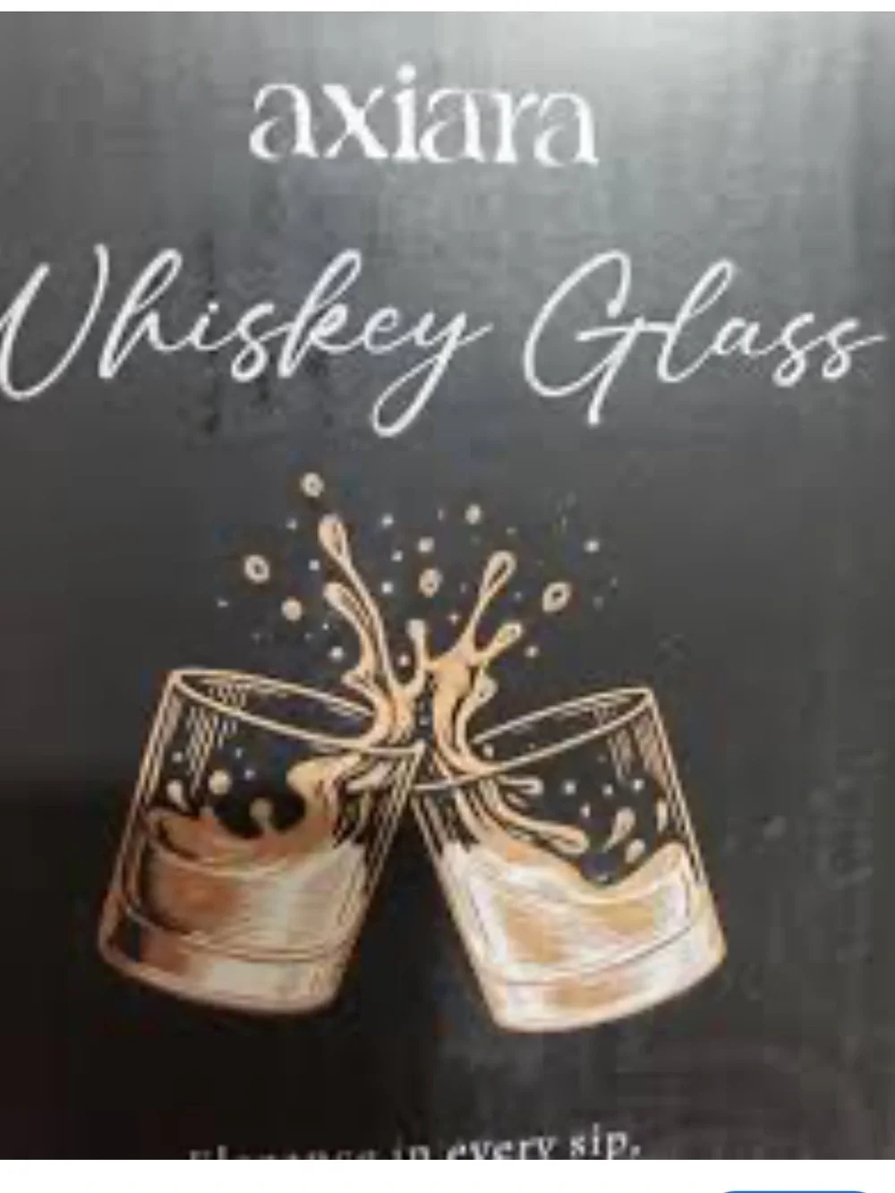 Axiara Whiskey Glass engraved new in box